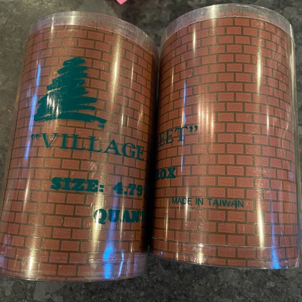NEW 12” Christmas Village Cobblestone Street TWO Rolls